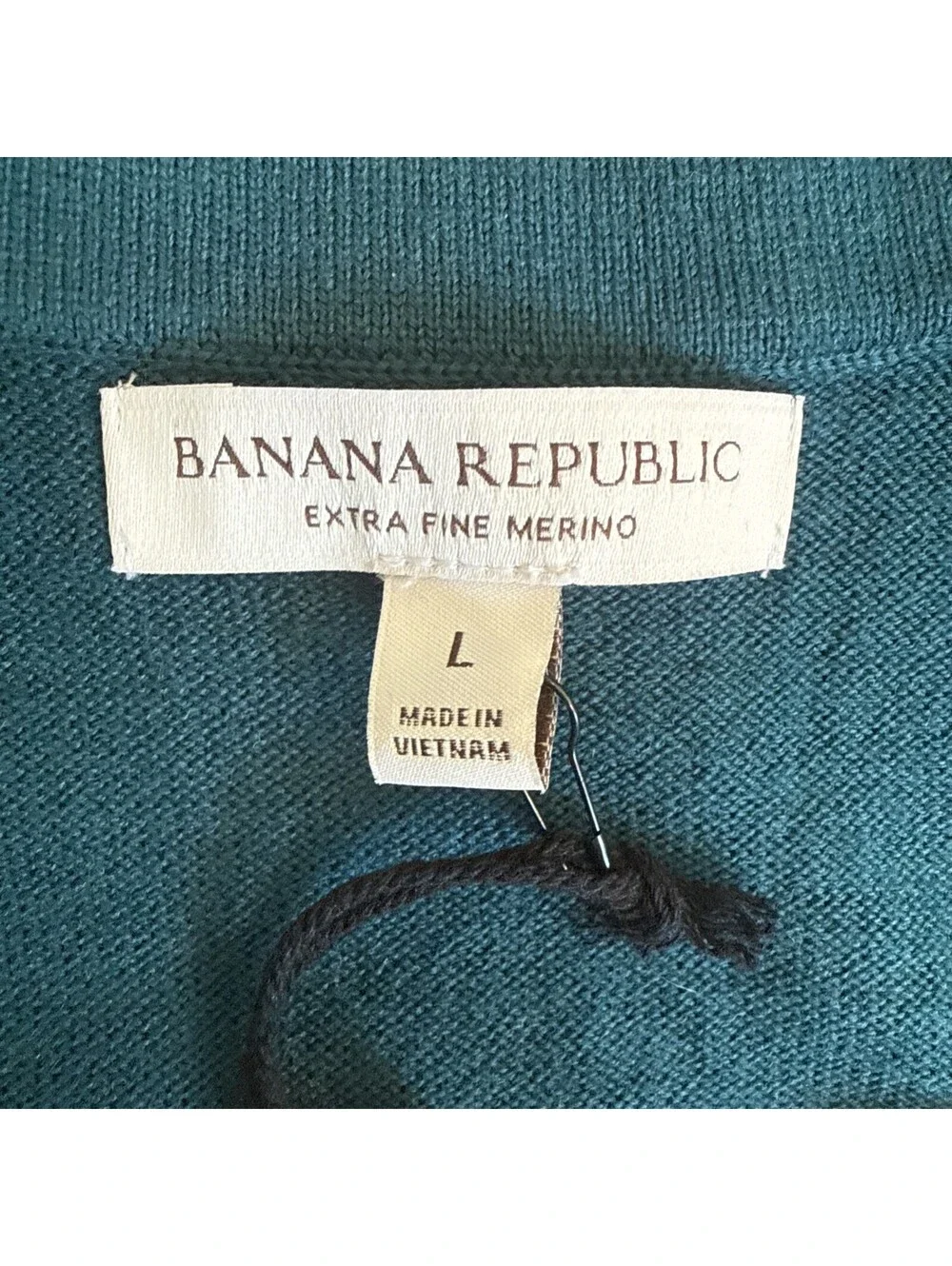 Banana Republic Men’s Nativa Fine Merino Wool Sweater Green NWT